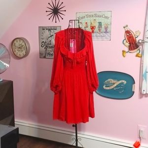 NWT Betsey Johnson Red Dress Medium